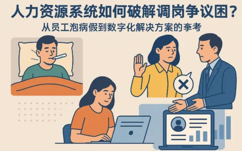 人力资源系统如何破解调岗争议困局？从员工泡病假到数字化解决方案的思考
