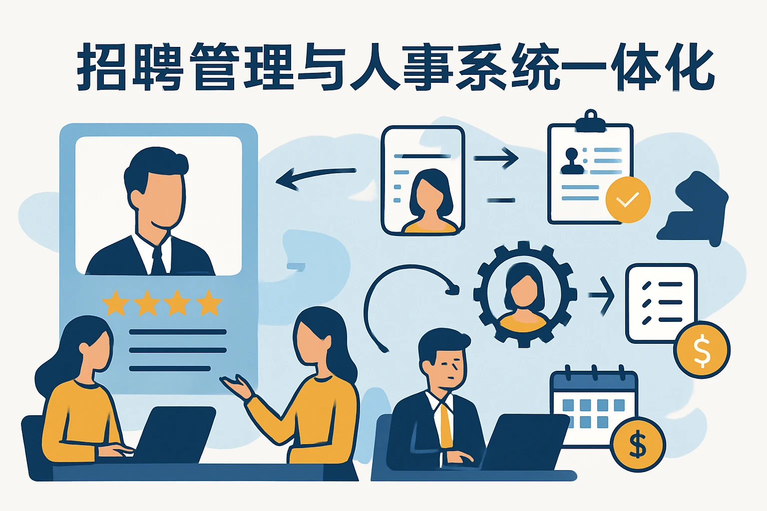 招聘管理与人事系统一体化