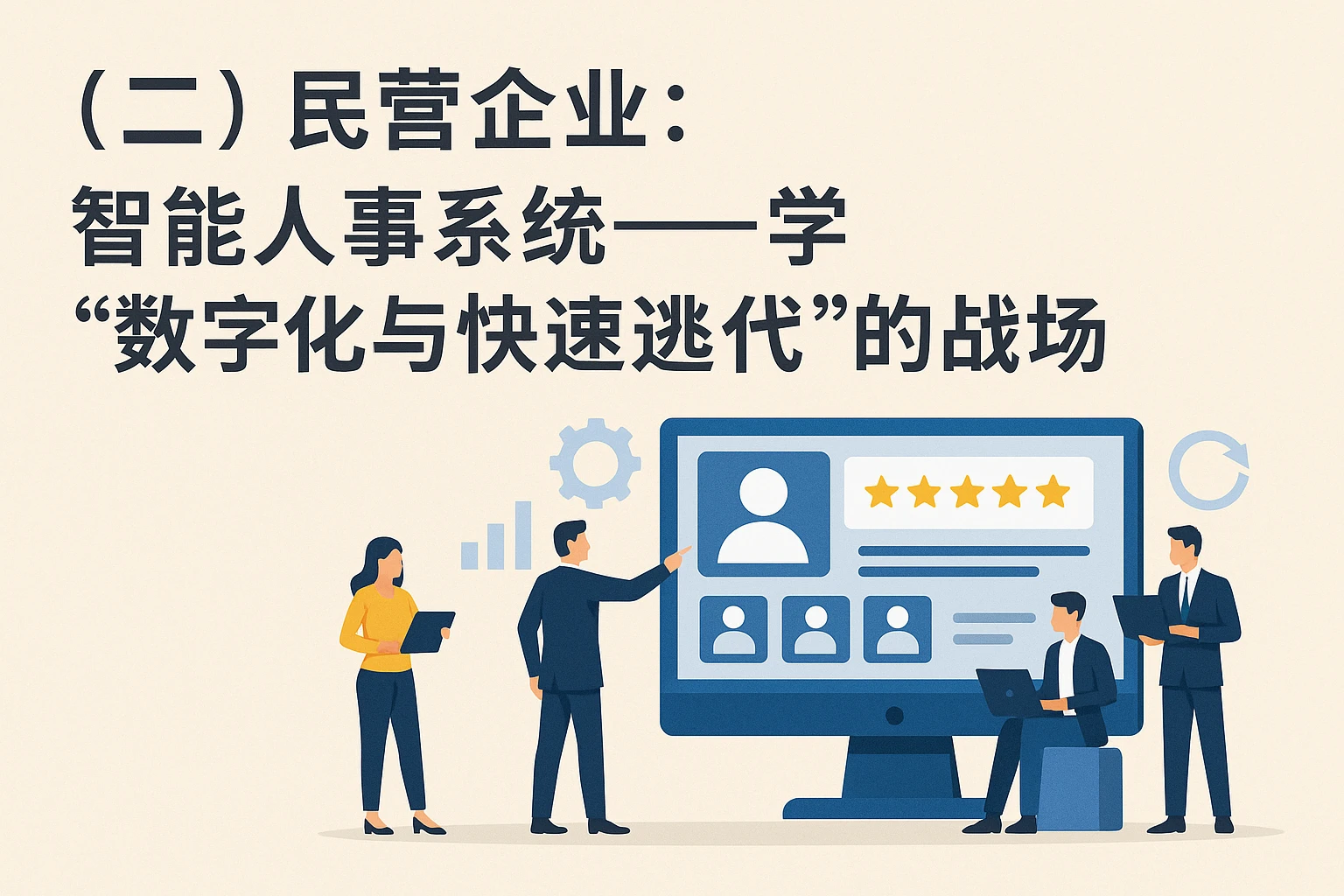 （二）民营企业：智能人事系统——学“数字化与快速迭代”的战场