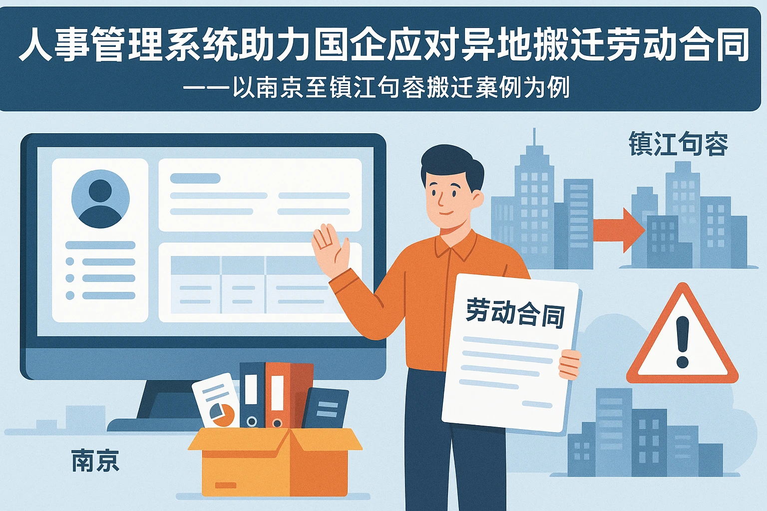 人事管理系统助力国企应对异地搬迁劳动合同风险——以南京至镇江句容搬迁案例为例