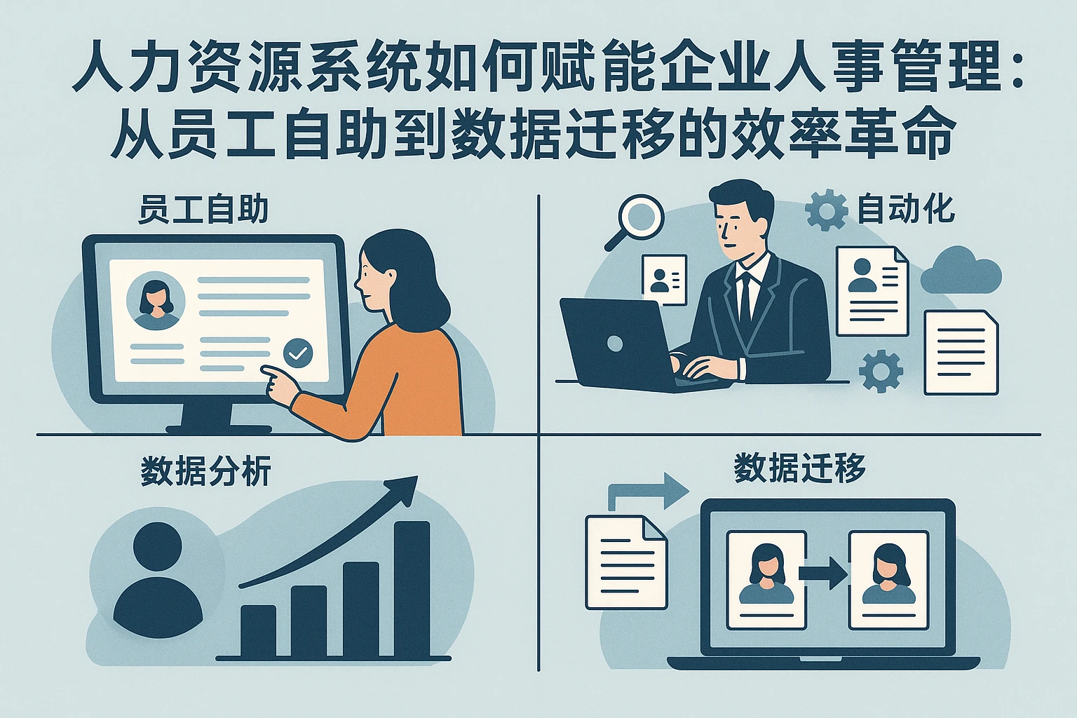 人力资源系统如何赋能企业人事管理：从员工自助到数据迁移的效率革命