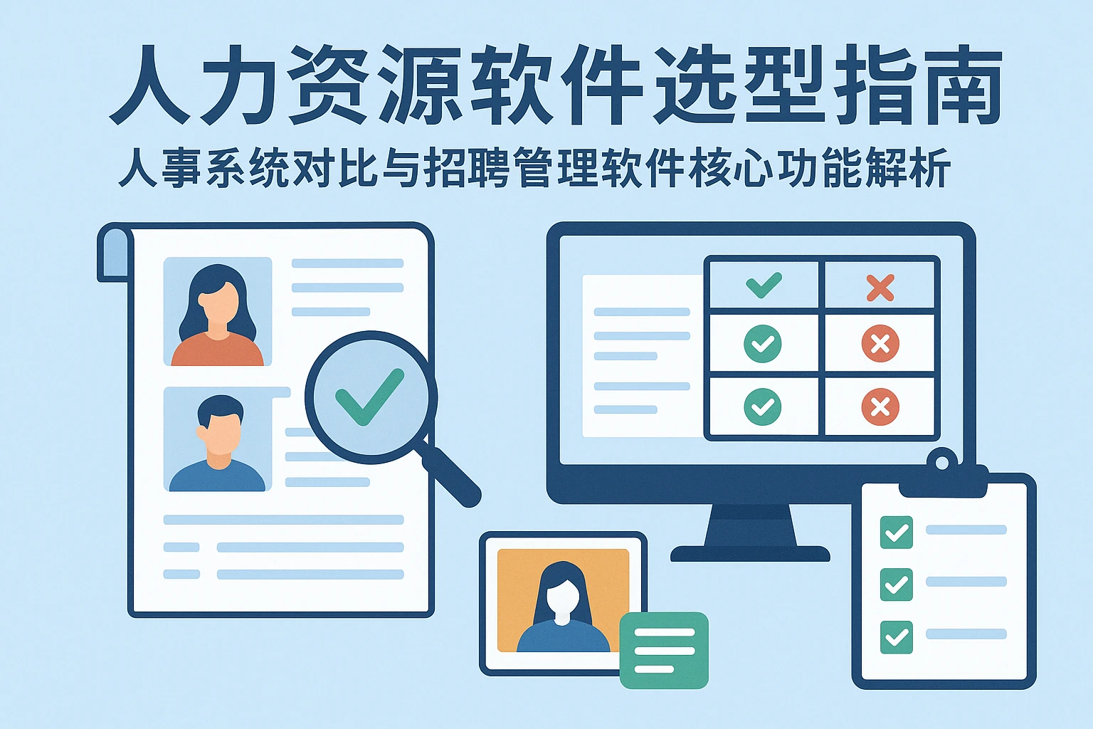 人力资源软件选型指南：人事系统对比与招聘管理软件核心功能解析