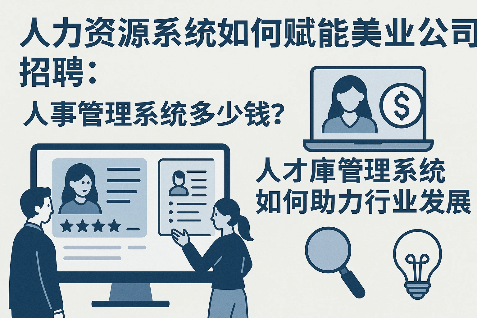 人力资源系统如何赋能美业公司招聘：人事管理系统多少钱？人才库管理系统如何助力行业发展
