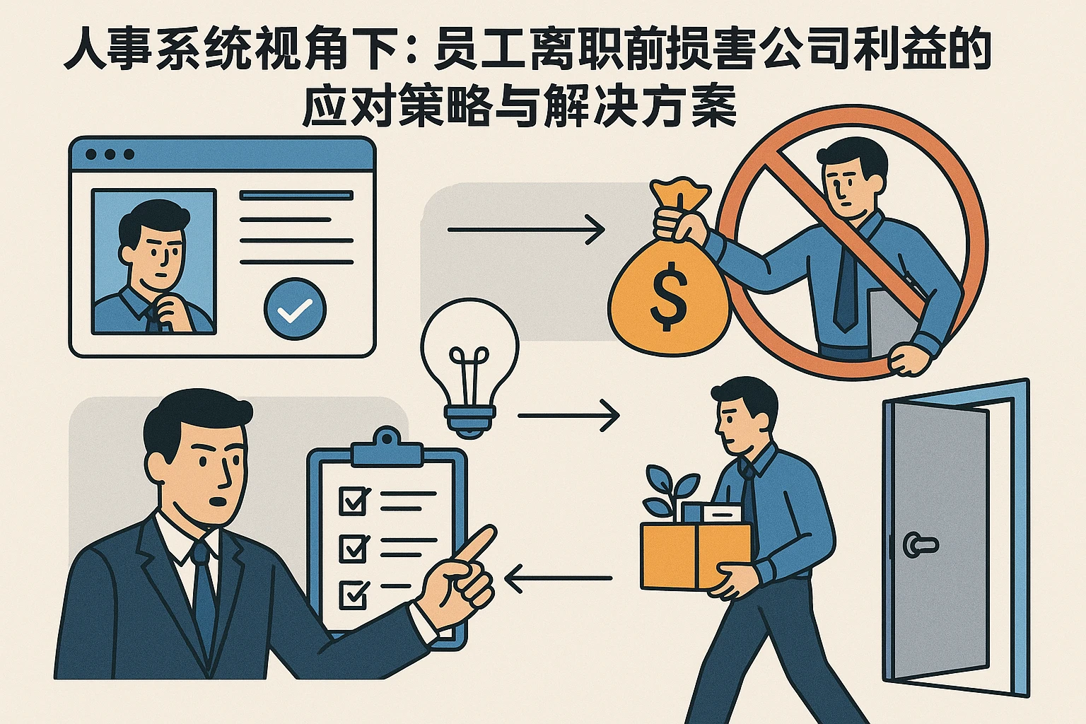 人事系统视角下：员工离职前损害公司利益的应对策略与解决方案