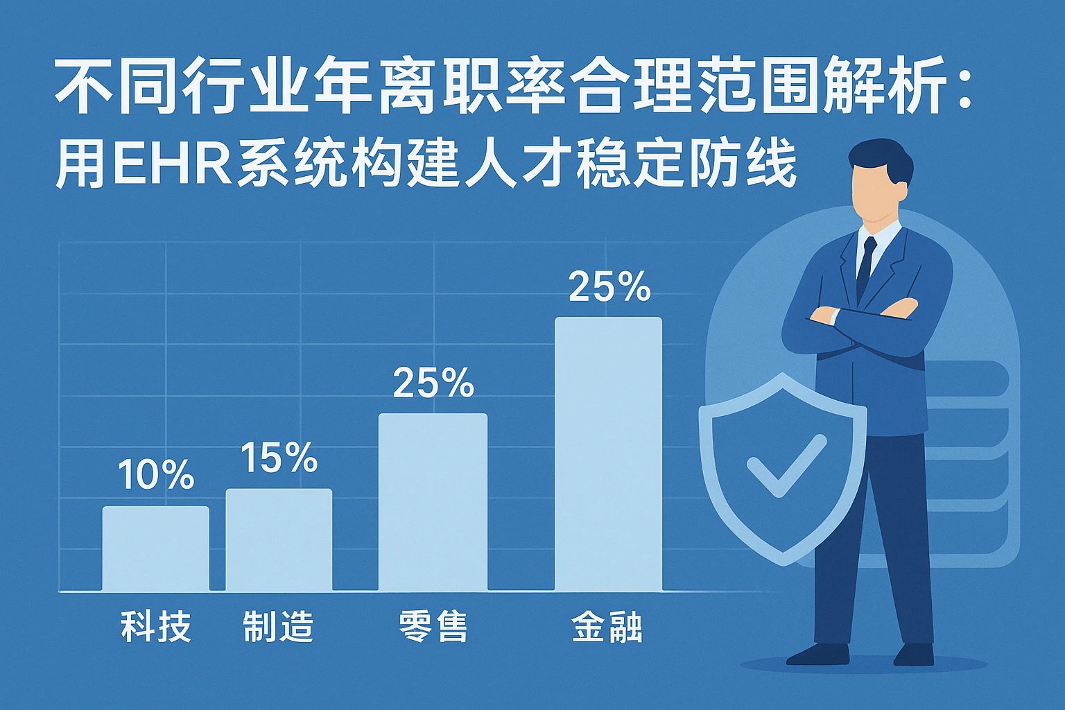 不同行业年离职率合理范围解析：用EHR系统构建人才稳定防线