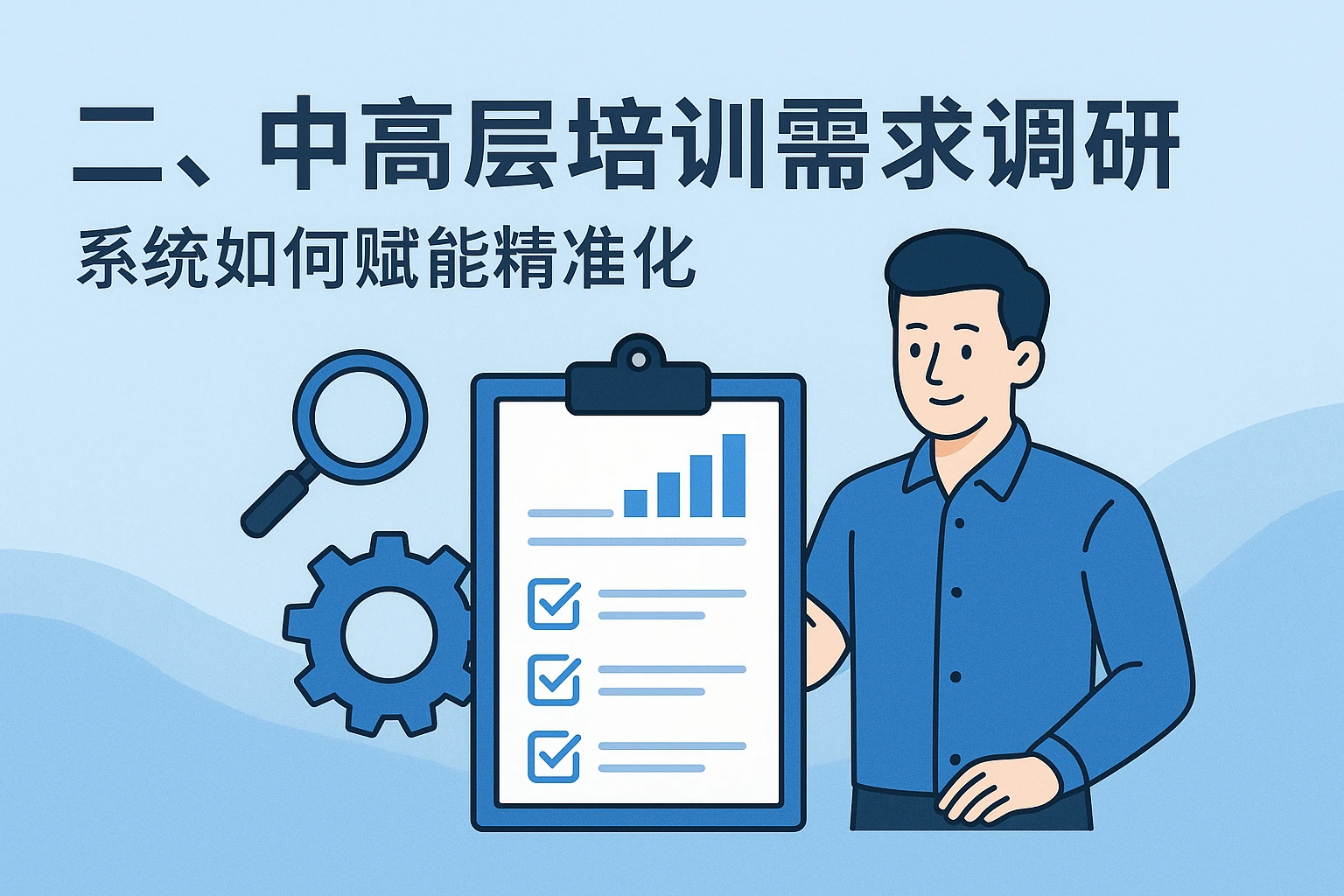 二、中高层培训需求调研：系统如何赋能精准化