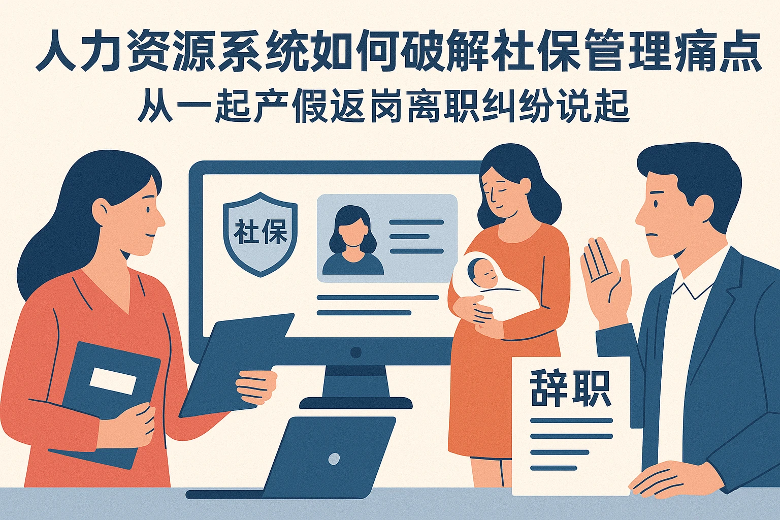 人力资源系统如何破解社保管理痛点？从一起产假返岗离职纠纷说起