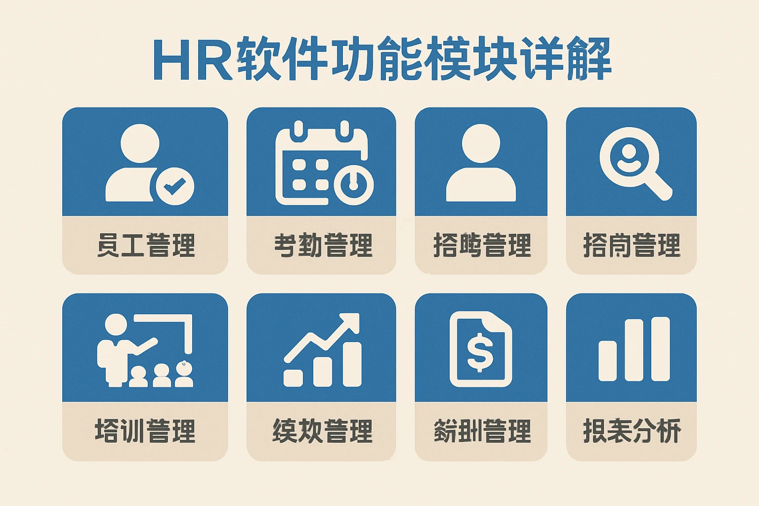 HR软件功能模块详解