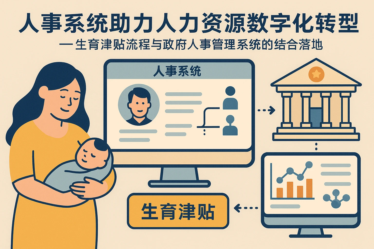 人事系统助力人力资源数字化转型——生育津贴流程与政府人事管理系统的结合落地