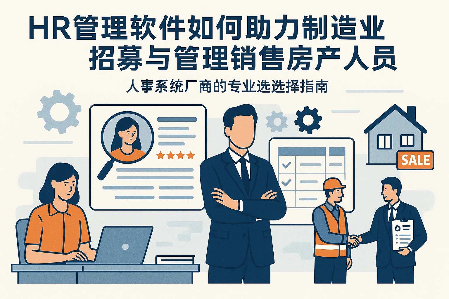 HR管理软件如何助力制造业招募与管理销售房产人员——人事系统厂商的专业选择指南