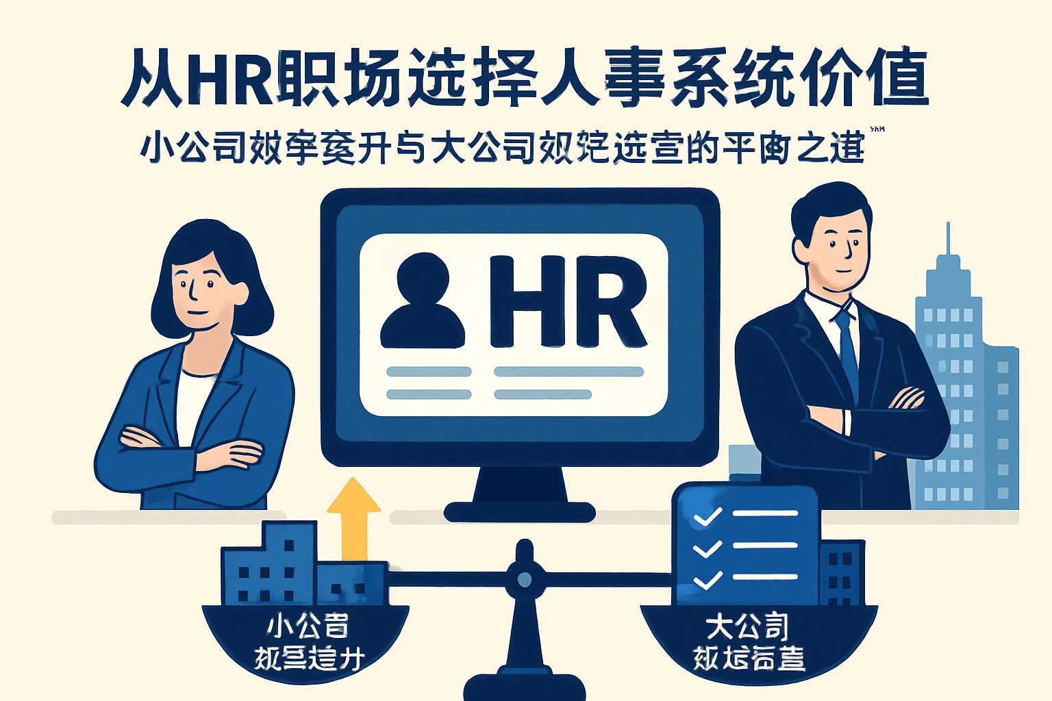 从HR职场选择看人事系统价值：小公司效率提升与大公司规范运营的平衡之道