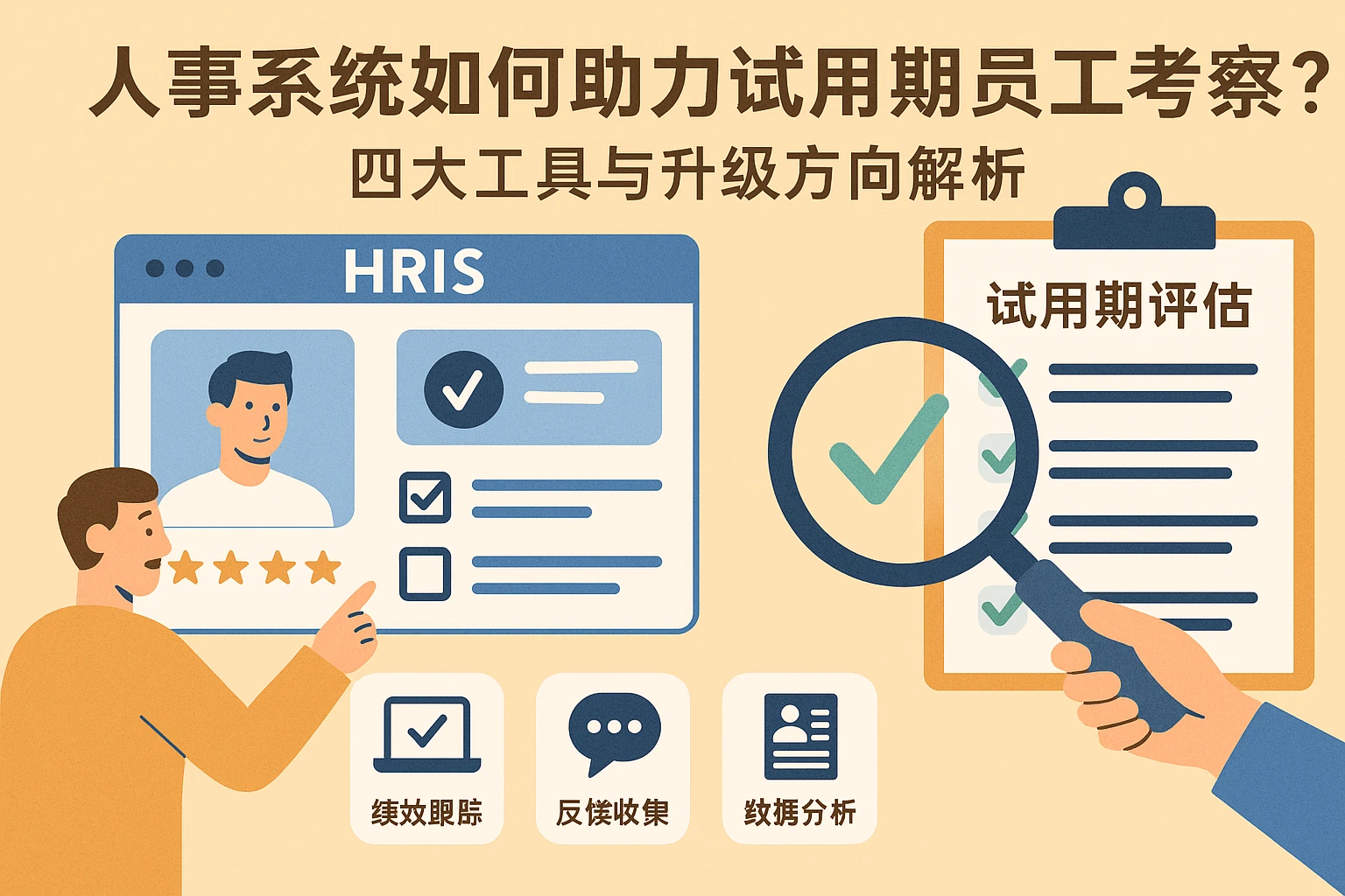 人事系统如何助力试用期员工考察？四大工具与升级方向解析