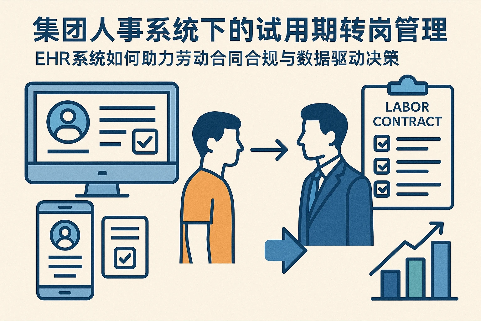 集团人事系统下的试用期转岗管理:EHR系统如何助力劳动合同合规与数据驱动决策