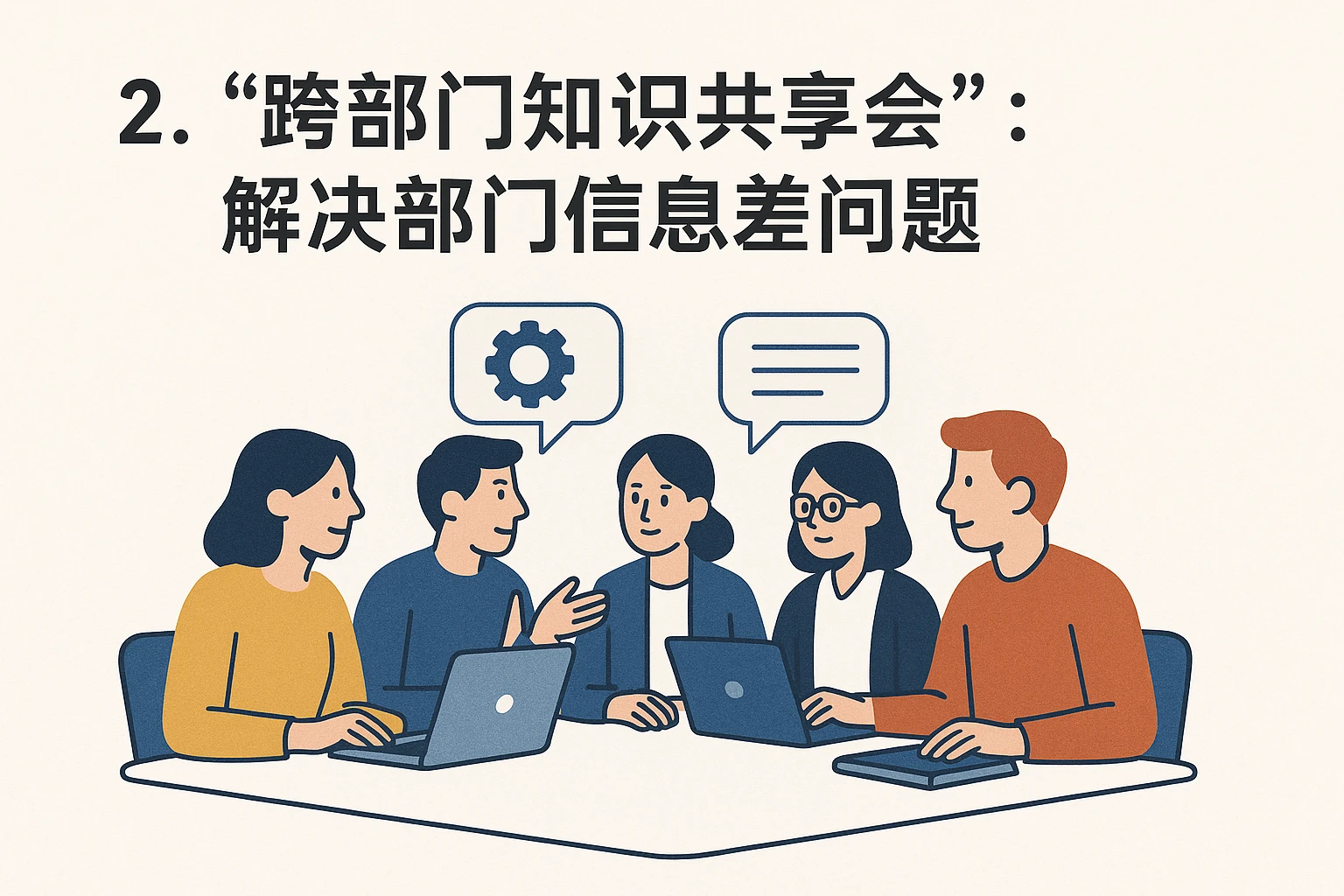 2. “跨部门知识共享会”：解决部门信息差问题