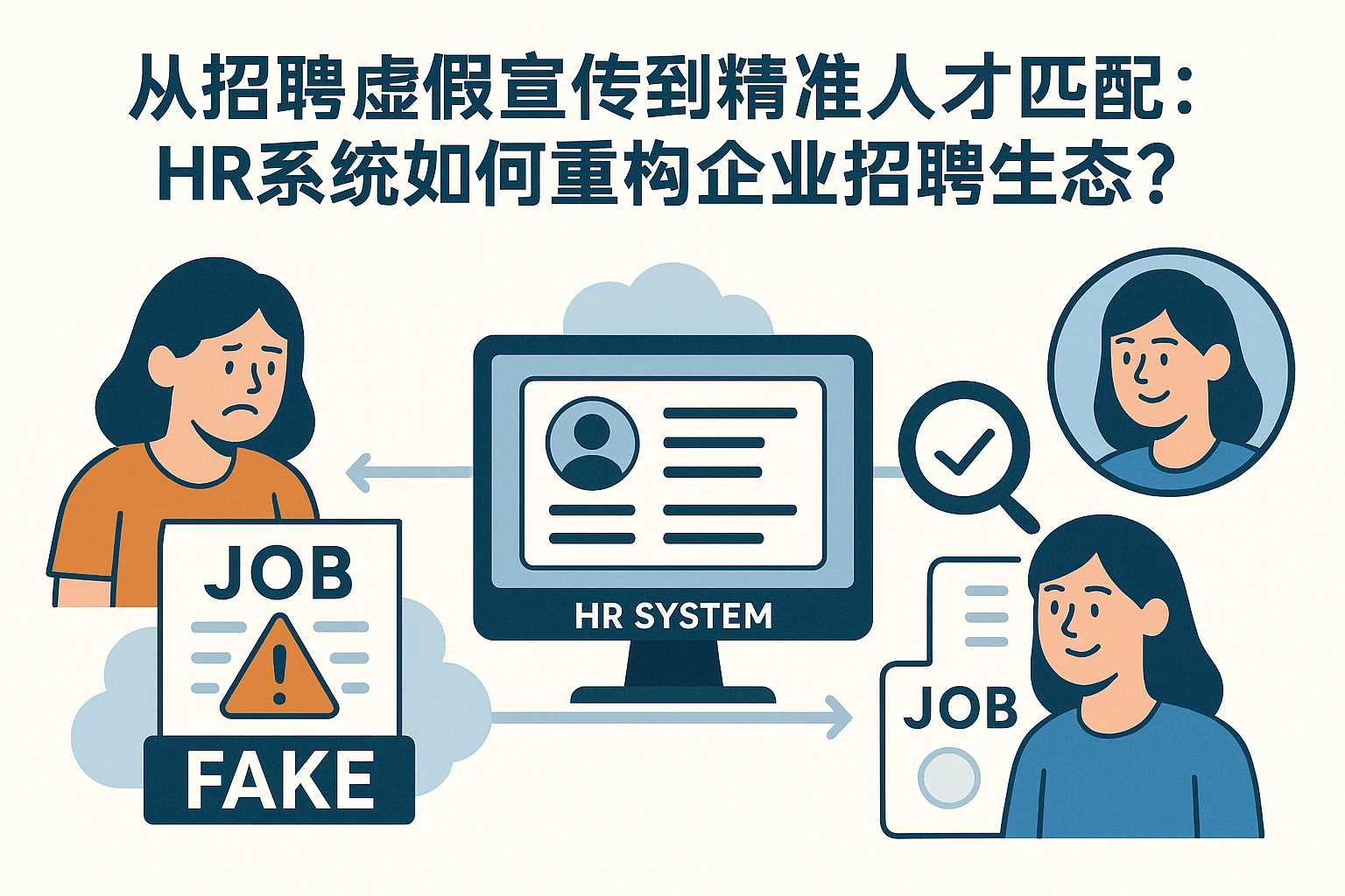 从招聘虚假宣传到精准人才匹配：HR系统如何重构企业招聘生态？