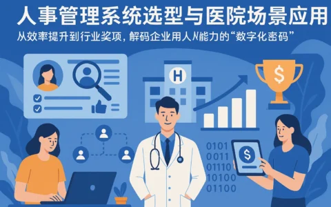 人事管理系统选型与医院场景应用：从效率提升到行业奖项，解码企业用人能力的“数字化密码”