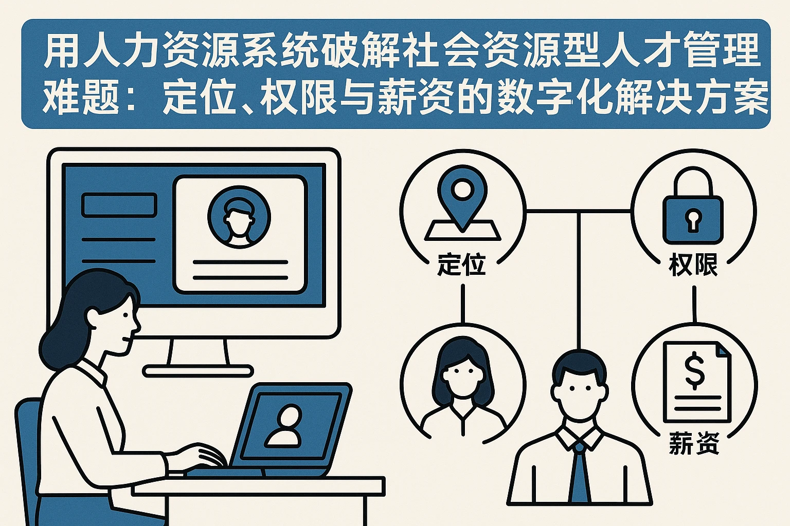 用人力资源系统破解社会资源型人才管理难题：定位、权限与薪资的数字化解决方案