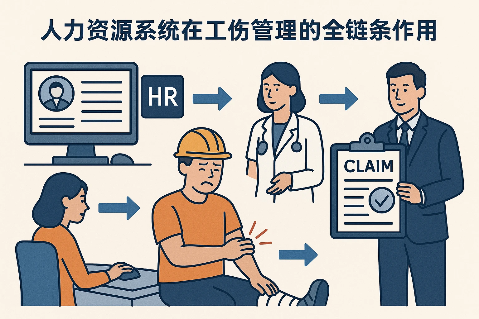 人力资源系统在工伤管理的全链条作用