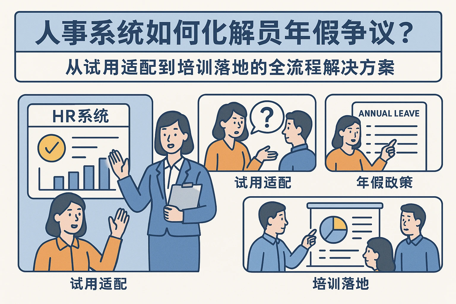 人事系统如何化解员工年假争议？从试用适配到培训落地的全流程解决方案