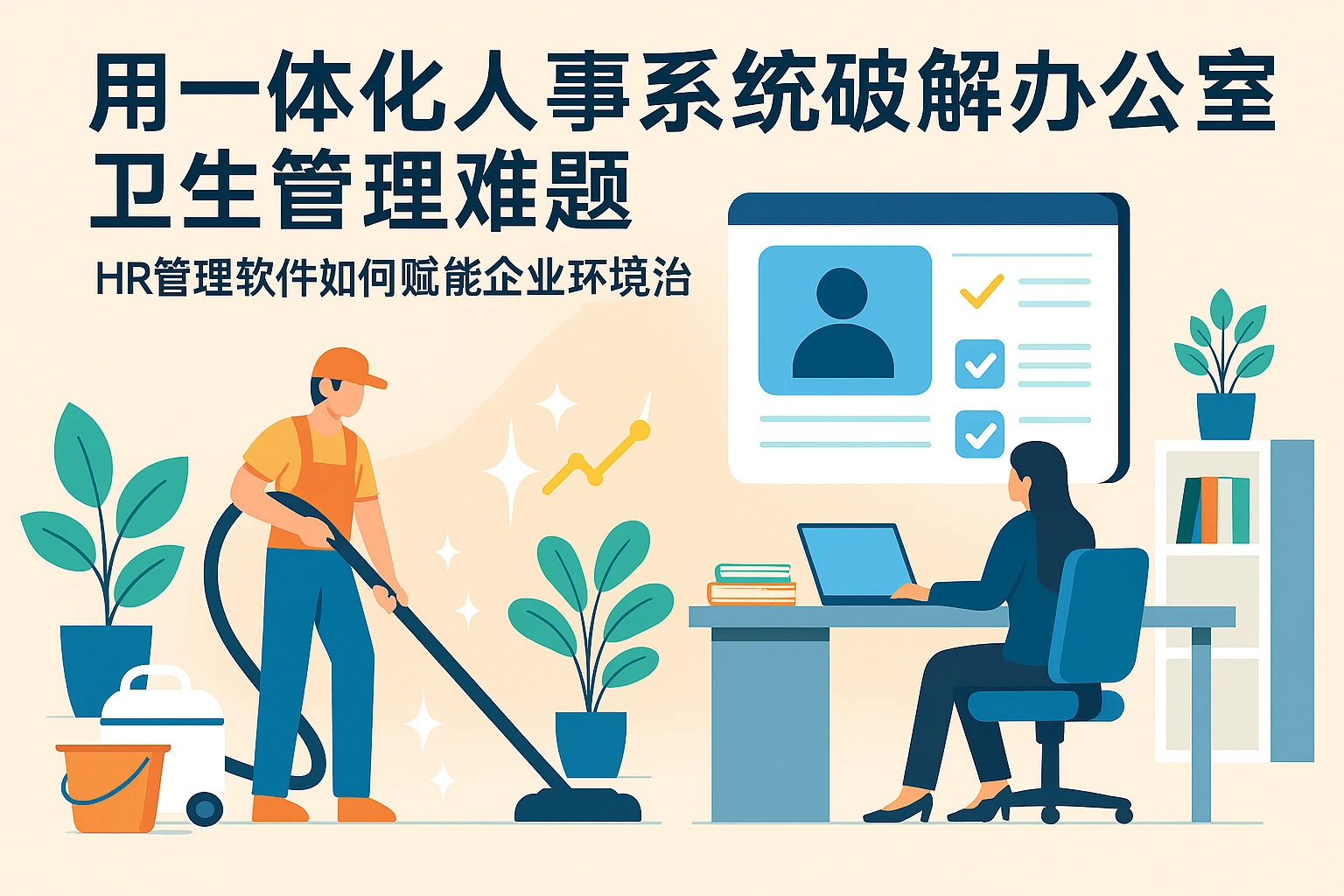 用一体化人事系统破解办公室卫生管理难题——HR管理软件如何赋能企业环境治理