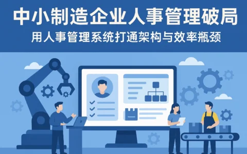 中小制造企业人事管理破局：用人事管理系统打通架构与效率瓶颈