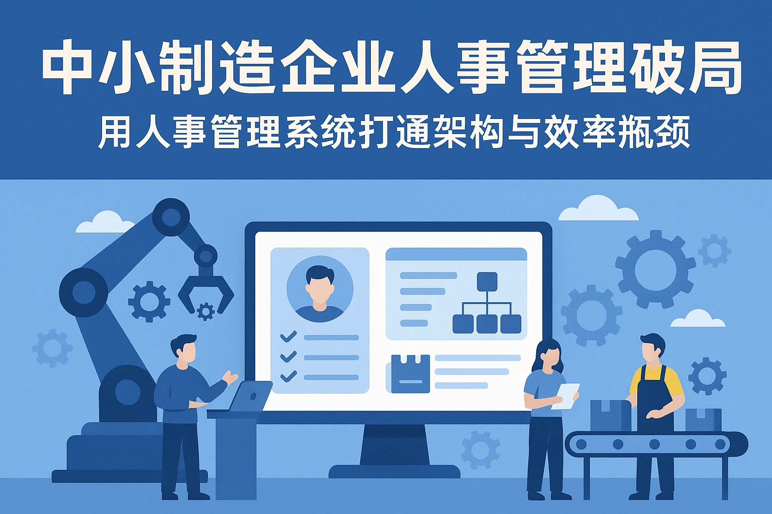 中小制造企业人事管理破局：用人事管理系统打通架构与效率瓶颈