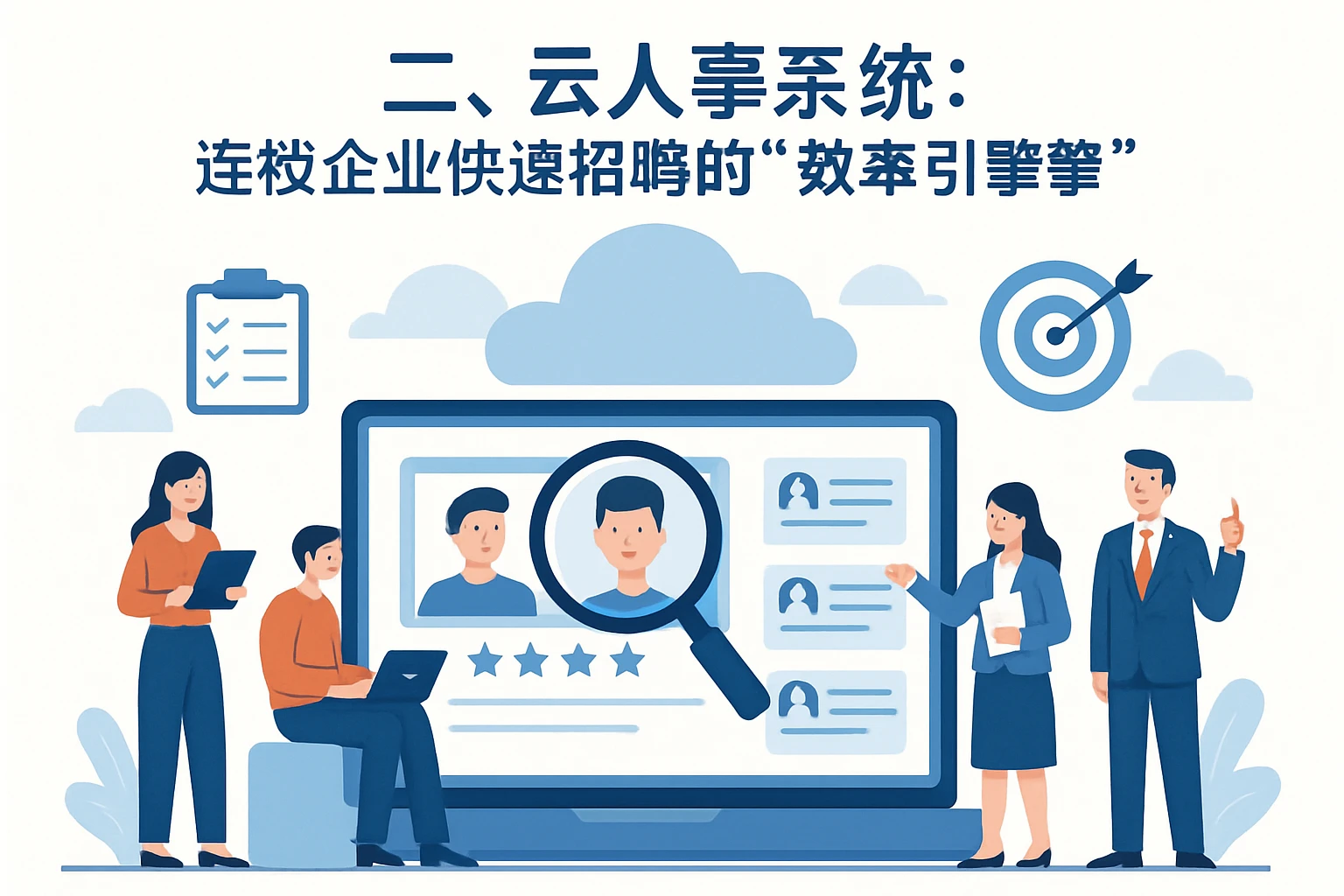 二、云人事系统：连锁企业快速招聘的“效率引擎”