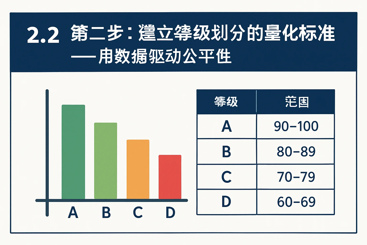 2.2 第二步:建立等级划分的量化标准——用数据驱动公平性