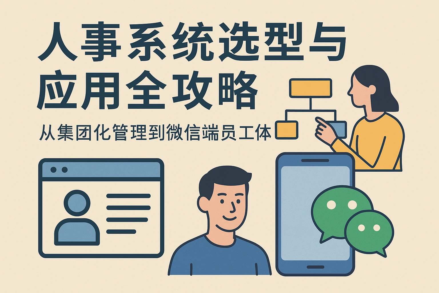 人事系统选型与应用全攻略：从集团化管理到微信端员工体验