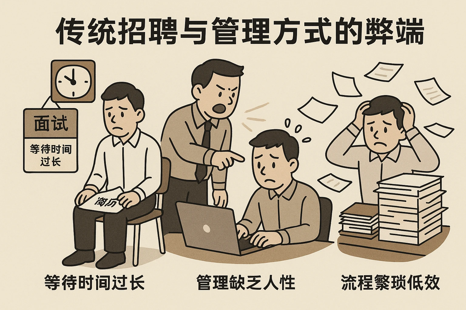 传统招聘与管理方式的弊端