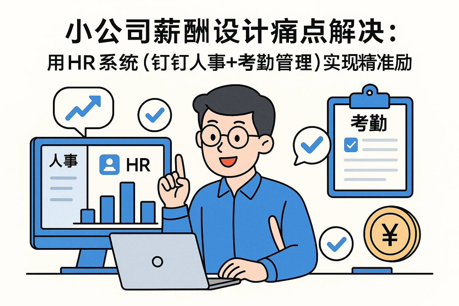 小公司薪酬设计痛点解决：用HR系统（钉钉人事+考勤管理）实现精准激励
