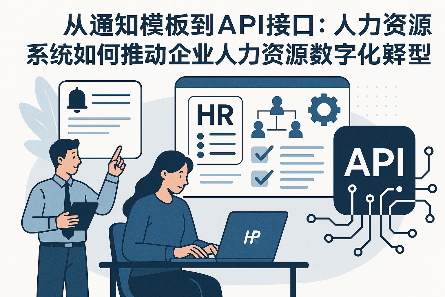 从通知模板到API接口：人力资源系统如何推动企业人力资源数字化转型