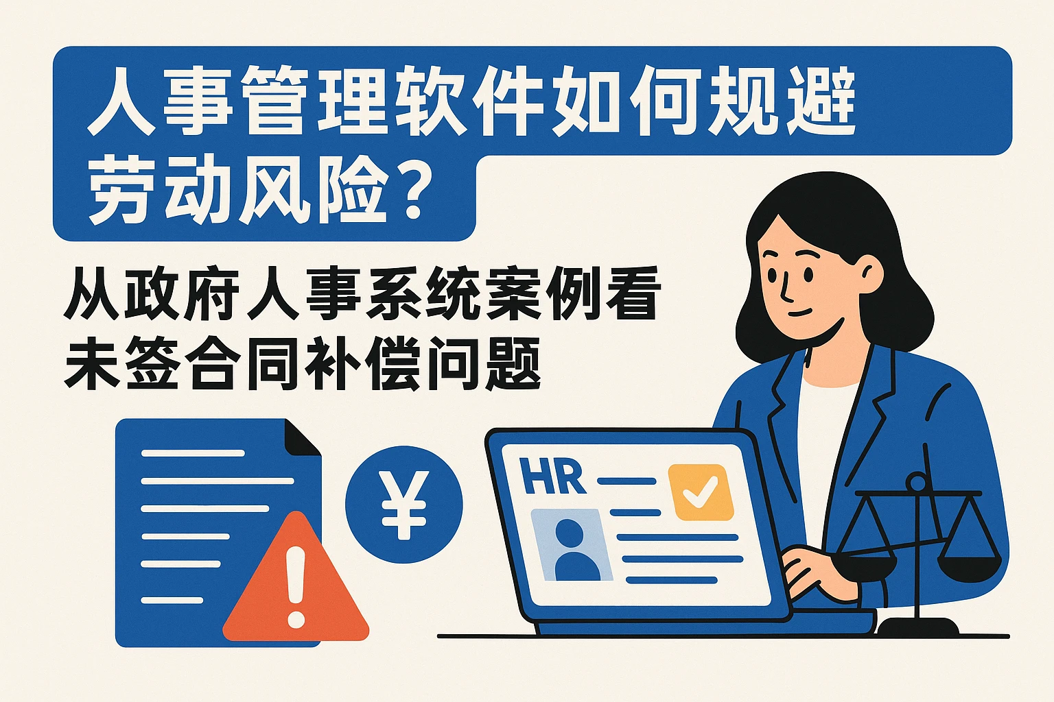 人事管理软件如何规避劳动风险？从政府人事系统案例看未签合同补偿问题