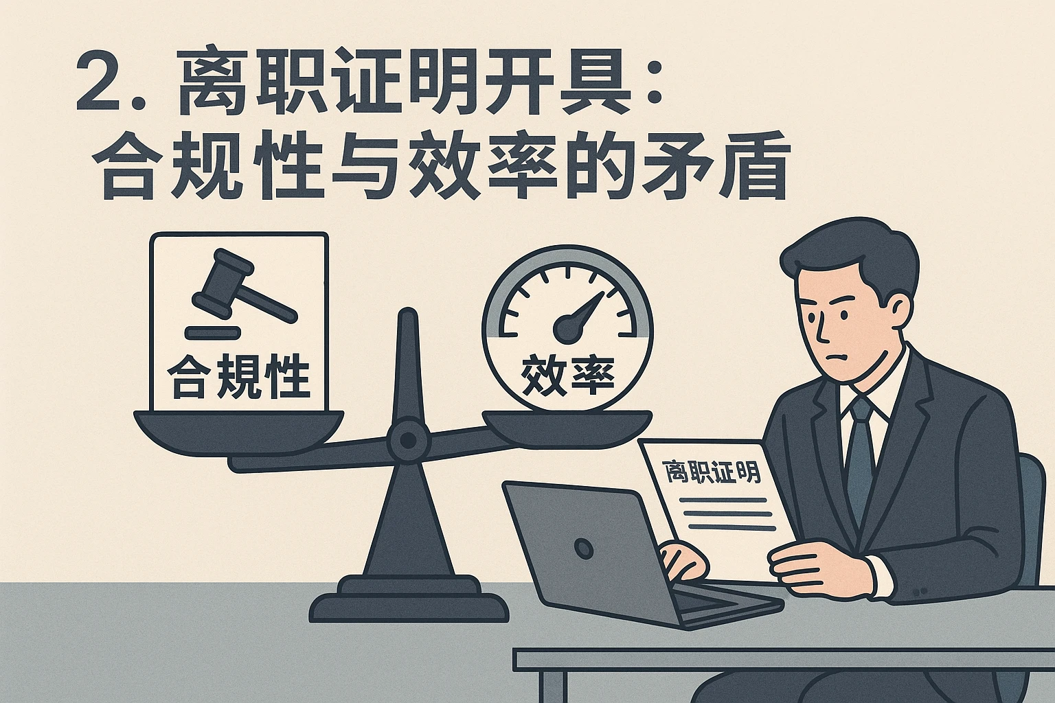 2. 离职证明开具：合规性与效率的矛盾