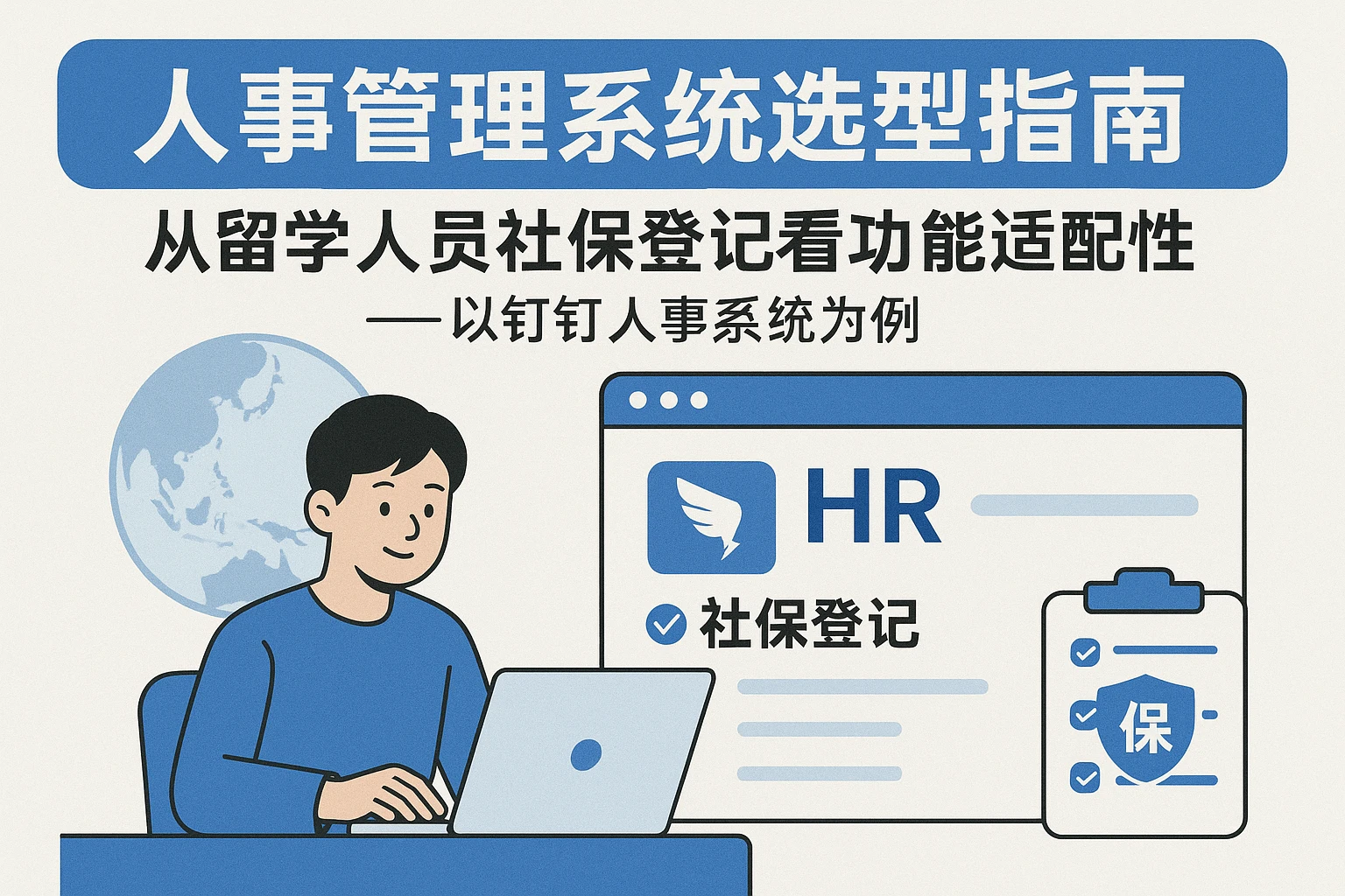 人事管理系统选型指南：从留学人员社保登记看功能适配性——以钉钉人事系统为例