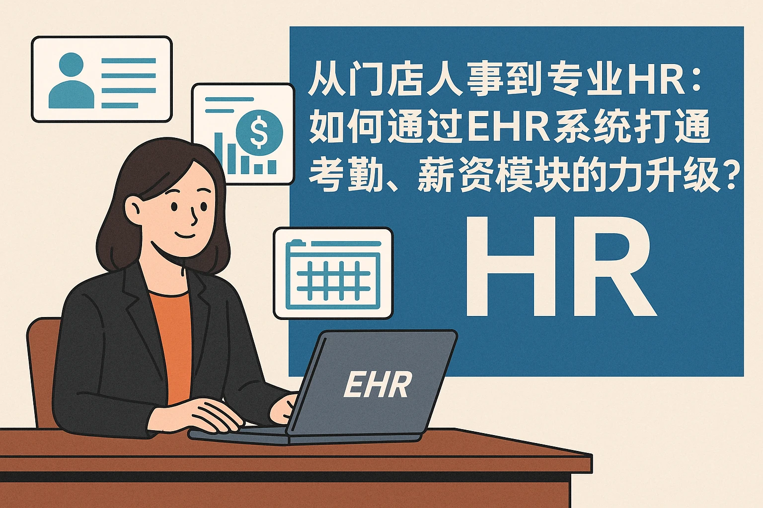 从门店人事到专业HR:如何通过EHR系统打通考勤、薪资模块的能力升级?