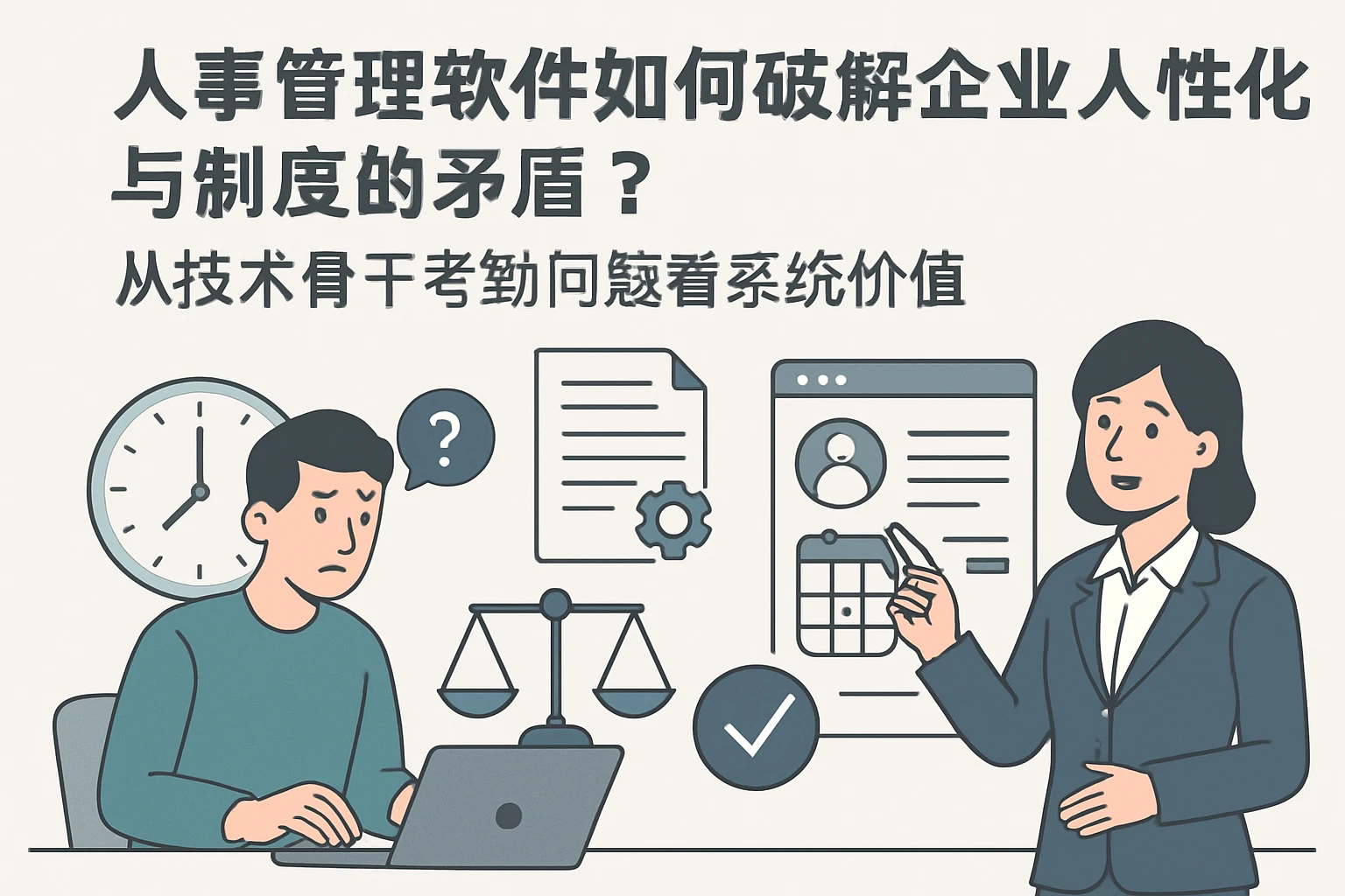 人事管理软件如何破解企业人性化与制度的矛盾?从技术骨干考勤问题看系统价值