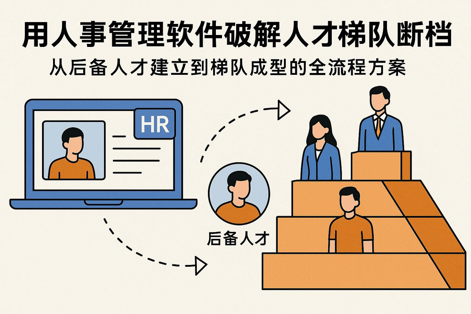 用人事管理软件破解人才梯队断档难题：从后备人才建立到梯队成型的全流程方案