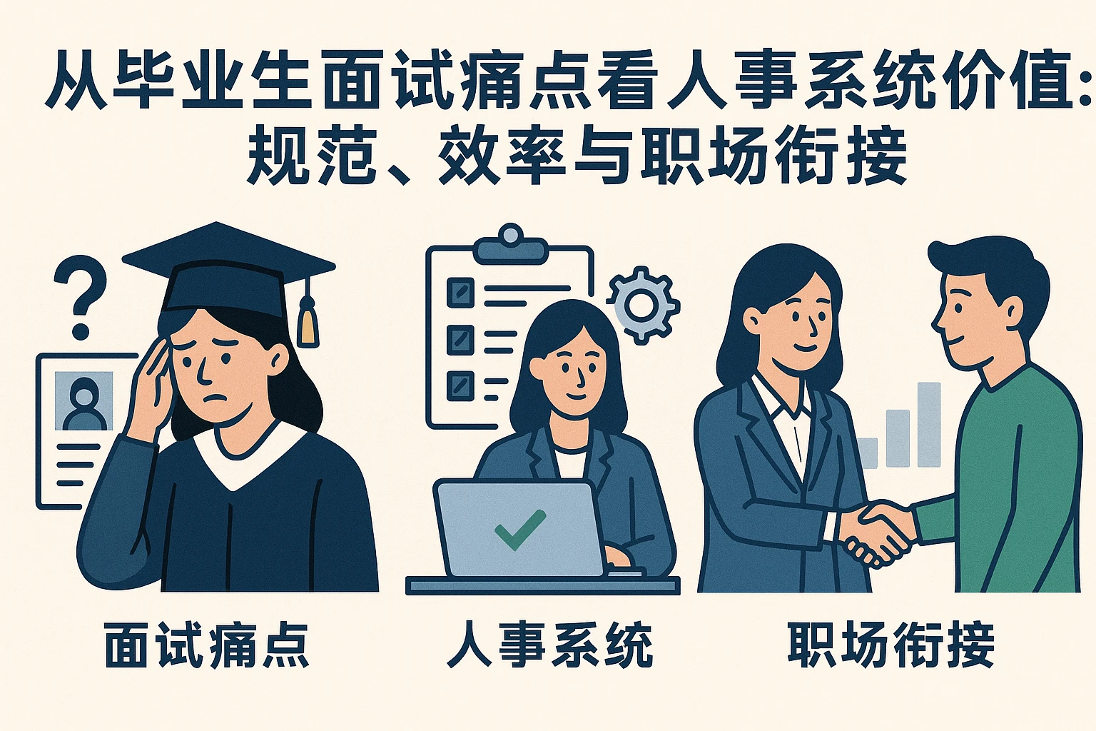 从毕业生面试痛点看人事系统的价值：规范、效率与职场衔接