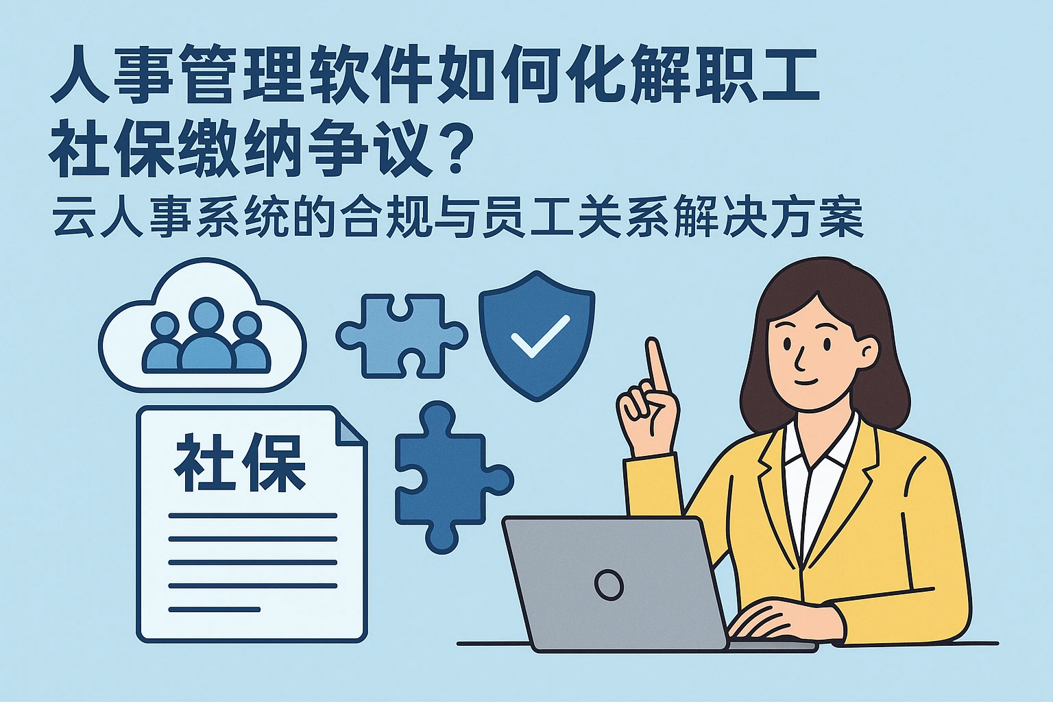 人事管理软件如何化解职工社保缴纳争议？云人事系统的合规与员工关系解决方案