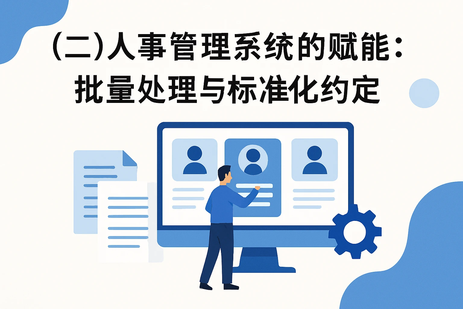 （二）人事管理系统的赋能：批量处理与标准化约定