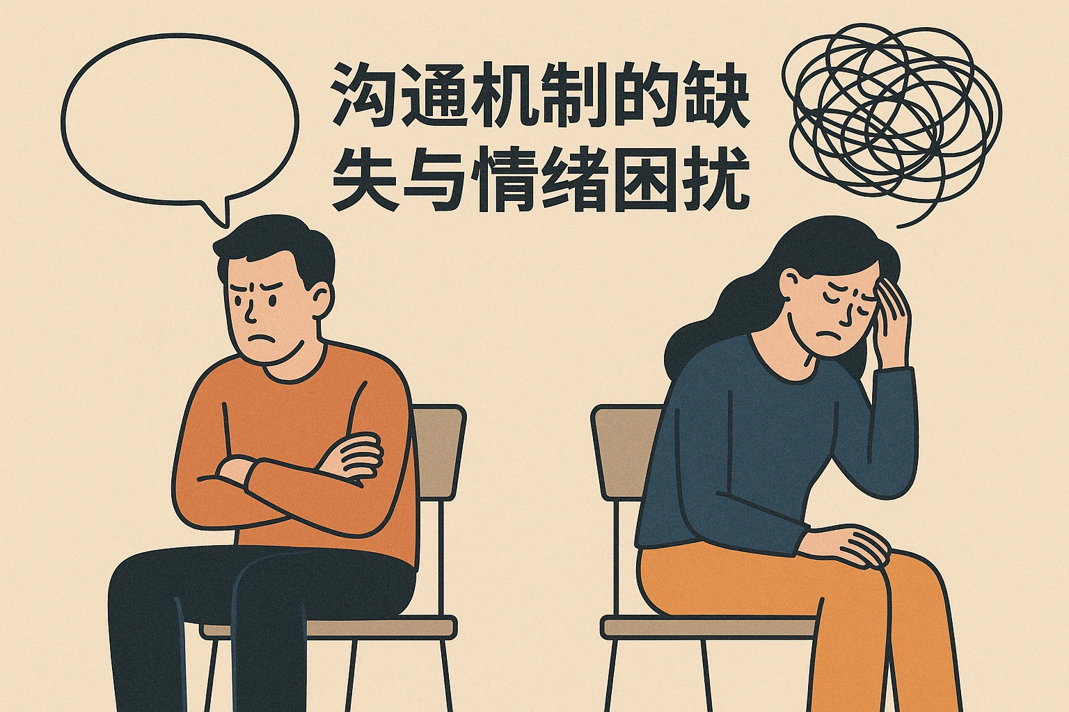 沟通机制的缺失与情绪困扰