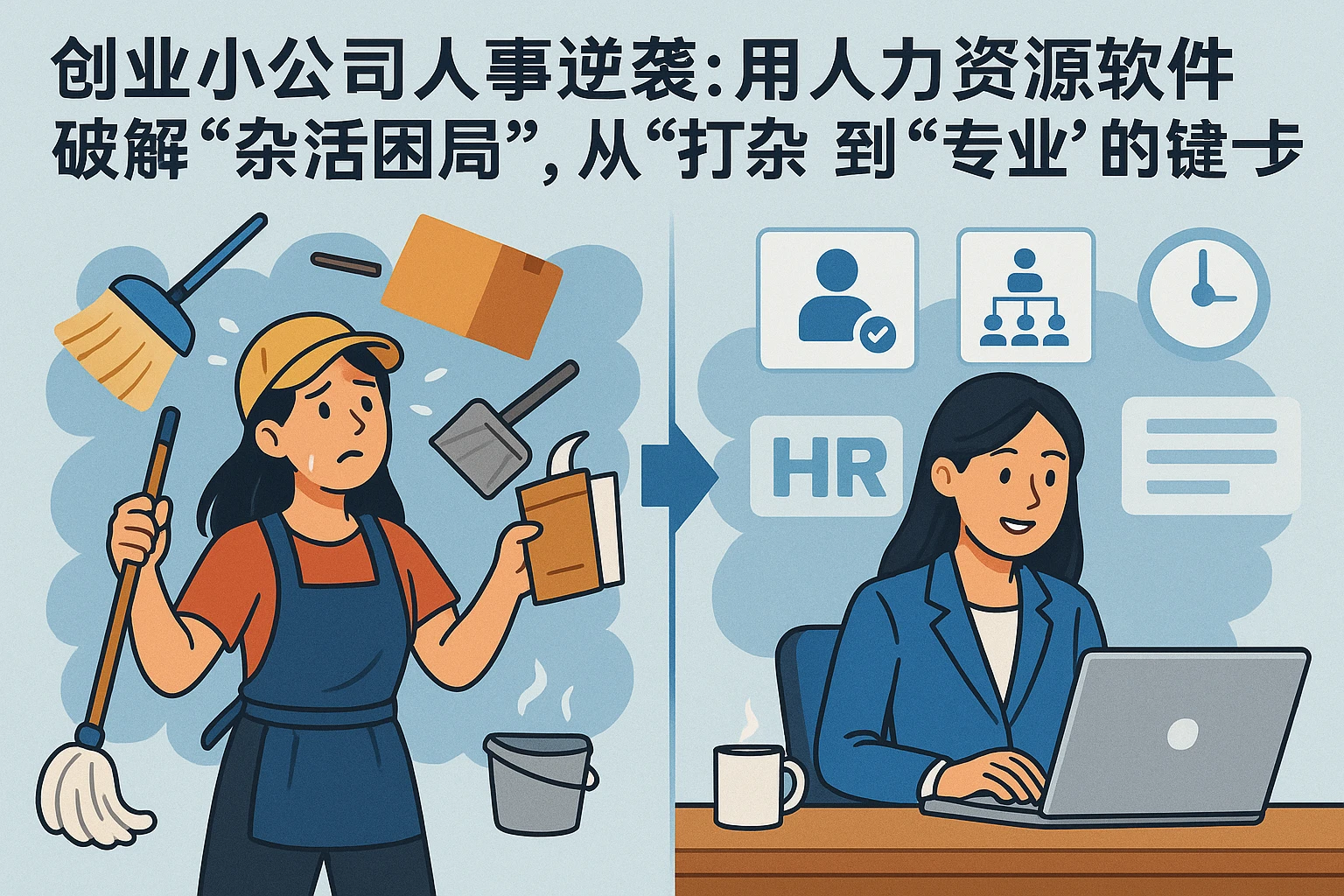 创业小公司人事逆袭：用人力资源软件破解“杂活困局”，从“打杂”到“专业”的关键一步