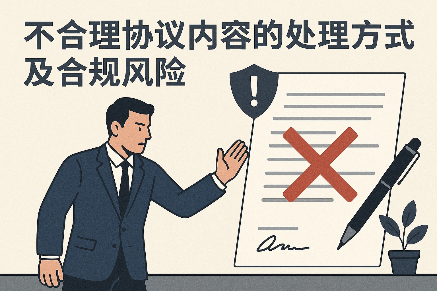 不合理协议内容的处理方式及合规风险