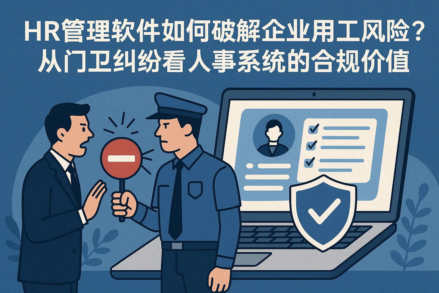 HR管理软件如何破解企业用工风险？从门卫纠纷看人事系统的合规价值