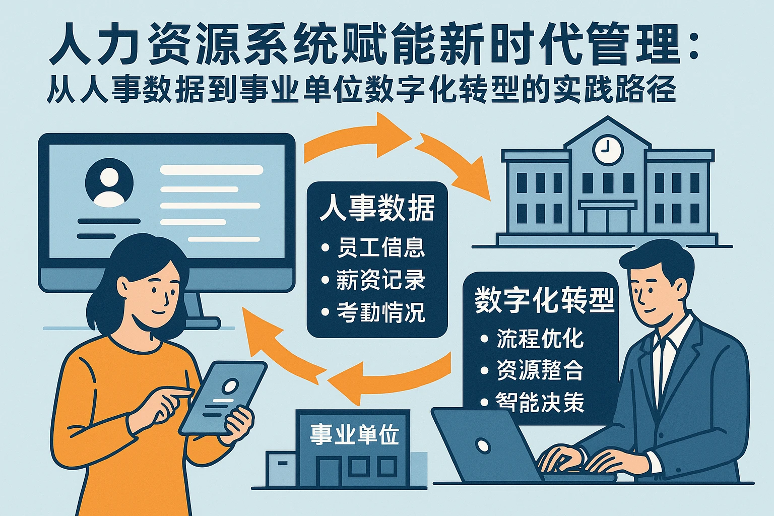 人力资源系统赋能新时代管理：从人事数据到事业单位数字化转型的实践路径