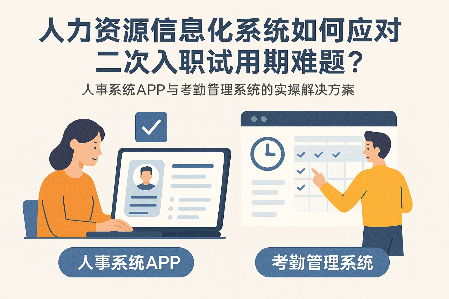 人力资源信息化系统如何应对二次入职试用期难题？人事系统APP与考勤管理系统的实操解决方案