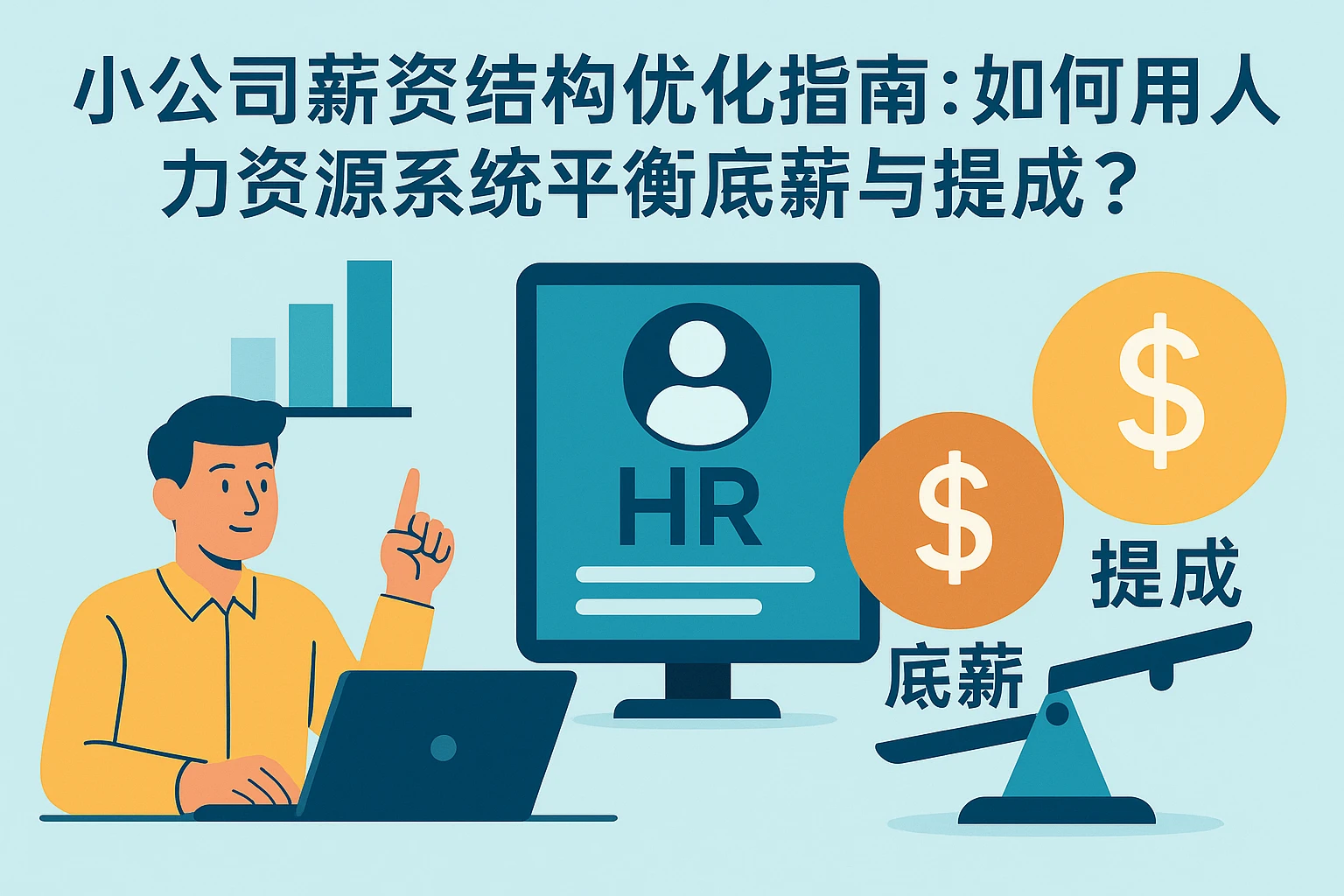 小公司薪资结构优化指南：如何用人力资源系统平衡底薪与提成？