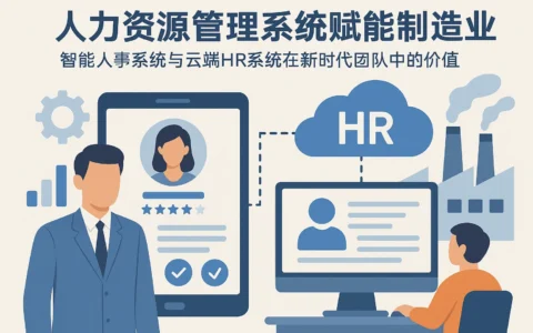 人力资源管理系统赋能制造业：智能人事系统与云端HR系统在新时代团队中的价值