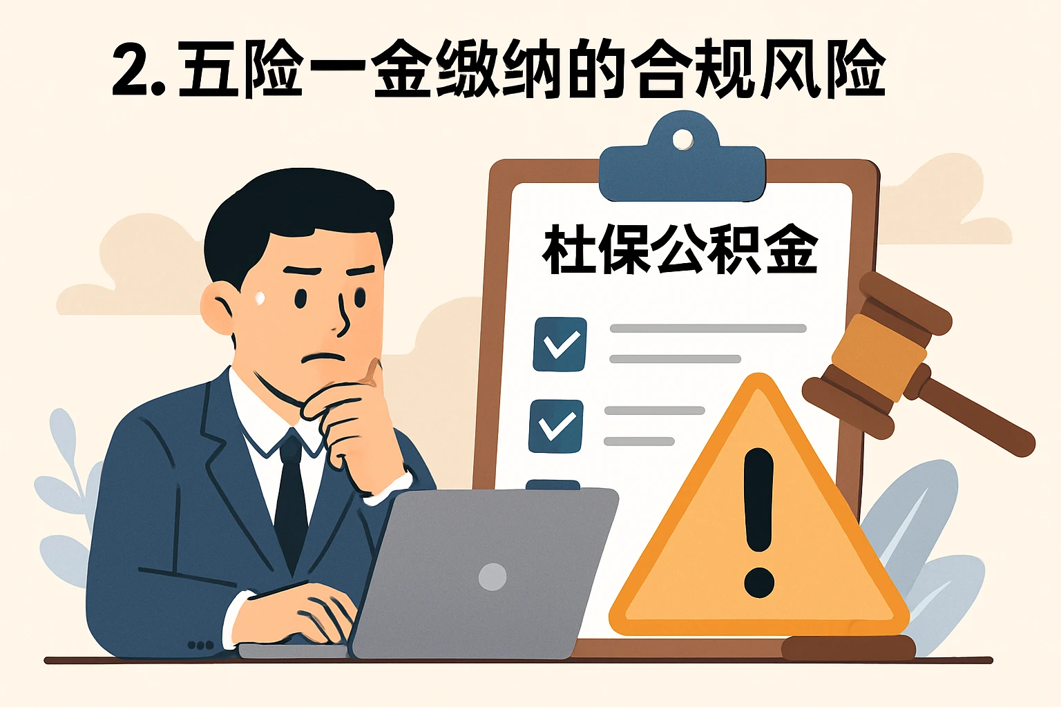 2. 五险一金缴纳的合规风险